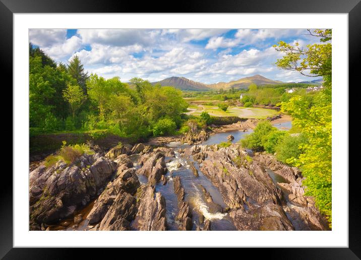 Route through the Ring of Kerry peninsula - Irelan Framed Mounted Print by Jordi Carrio