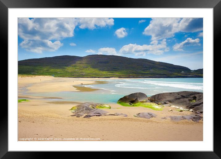 Route through the Ring of Kerry peninsula - Irelan Framed Mounted Print by Jordi Carrio