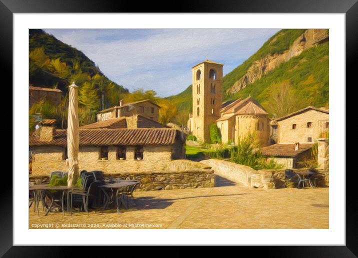 Medieval Charm in Catalonia Framed Mounted Print by Jordi Carrio