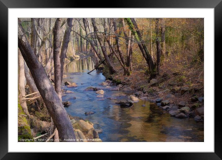 Serene Channel in Malafugassa - CR2011-4082-PIN-R  Framed Mounted Print by Jordi Carrio