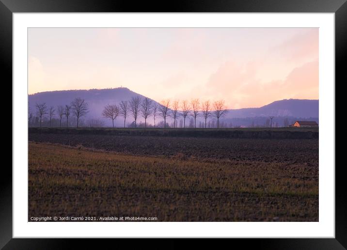Twilight in Malla - CR2101-4440-PIN Framed Mounted Print by Jordi Carrio