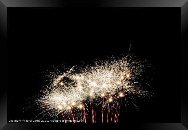 Fireworks details - 4 Framed Print by Jordi Carrio