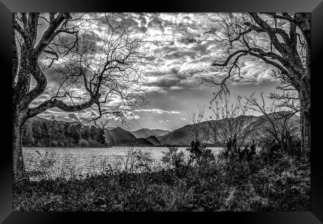 Skies of Derwent Water Framed Print by Scott Somerside