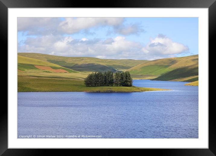 Elan Valley Framed Mounted Print by Simon Marlow