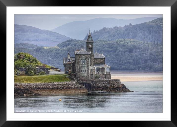 Timeless Beauty The Clock House at Barmouth Framed Mounted Print by Simon Marlow