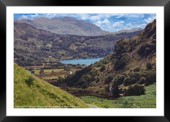 Majestic Snowdonia Mountainscape Framed Mounted Print by Simon Marlow