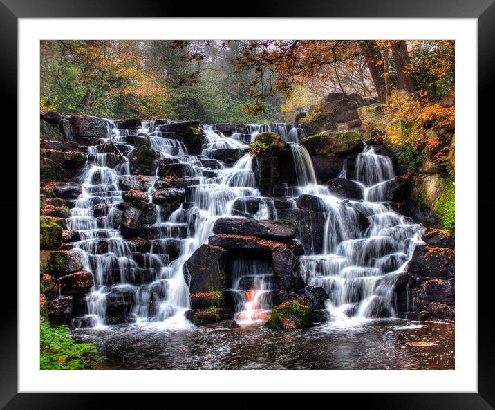 Majestic Virginia Waterfalls Framed Mounted Print by Simon Marlow