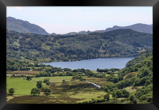 View from Capel Curig, Snowdonia National Park Framed Print by Simon Marlow