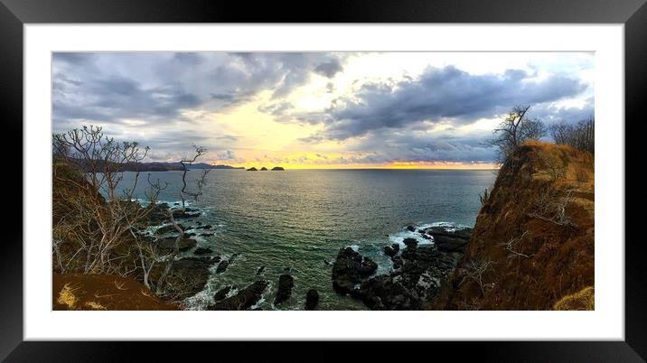 Looking out to sea at Kota Kinabalu Framed Mounted Print by Simon Marlow