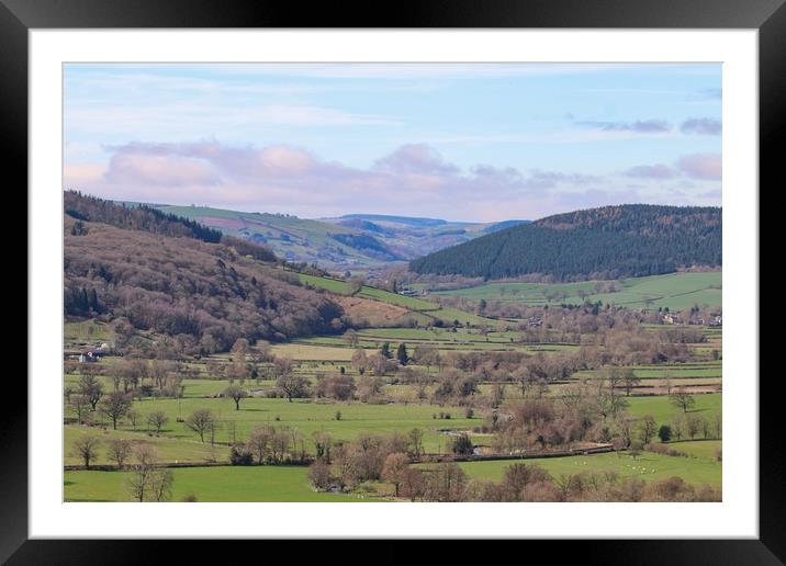 The beautiful Shropshire countryside Framed Mounted Print by Simon Marlow