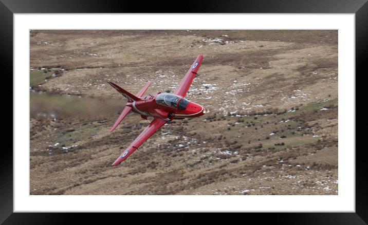 Thrilling Flight Over Snowdonia Framed Mounted Print by Simon Marlow