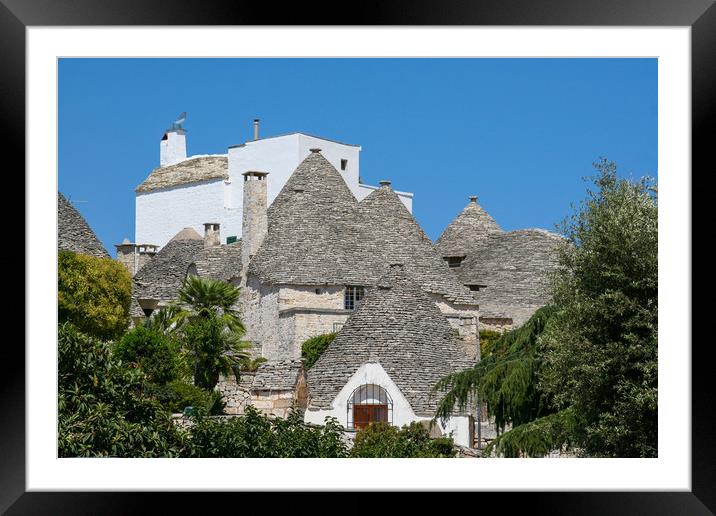 Enchanting Trulli Village in Italy Framed Mounted Print by Simon Marlow
