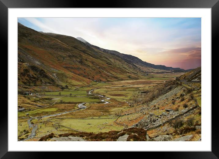 Beautiful Snowdonia Landscape Framed Mounted Print by Simon Marlow