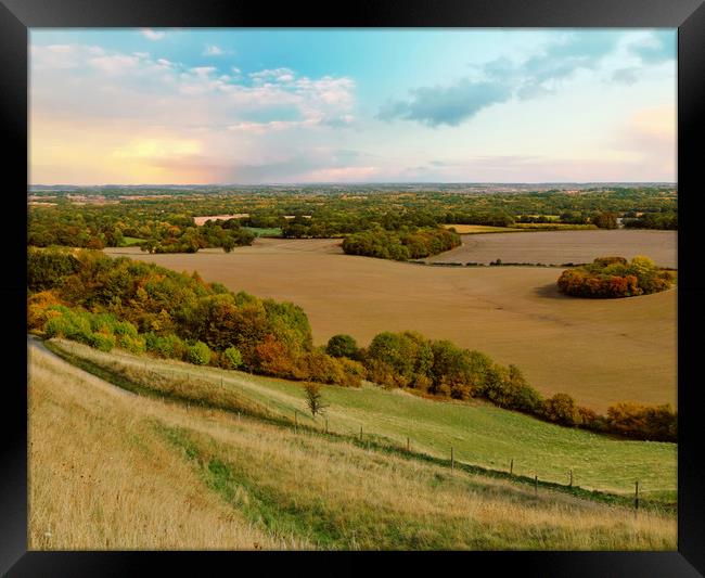 Majestic West Berkshire Countryside Framed Print by Simon Marlow