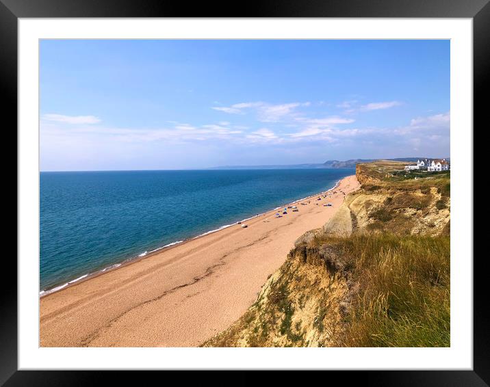 Burton Bradstock Beach, Dorset Coast Framed Mounted Print by Simon Marlow