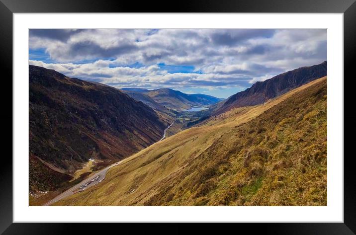 View from Cad, Snowdonia National Park, Wales Framed Mounted Print by Simon Marlow