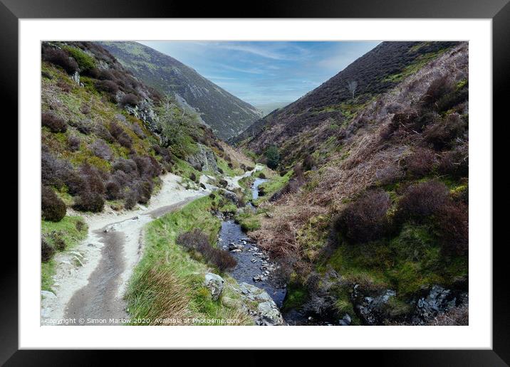 Carding Mill Valley, Shropshire Framed Mounted Print by Simon Marlow