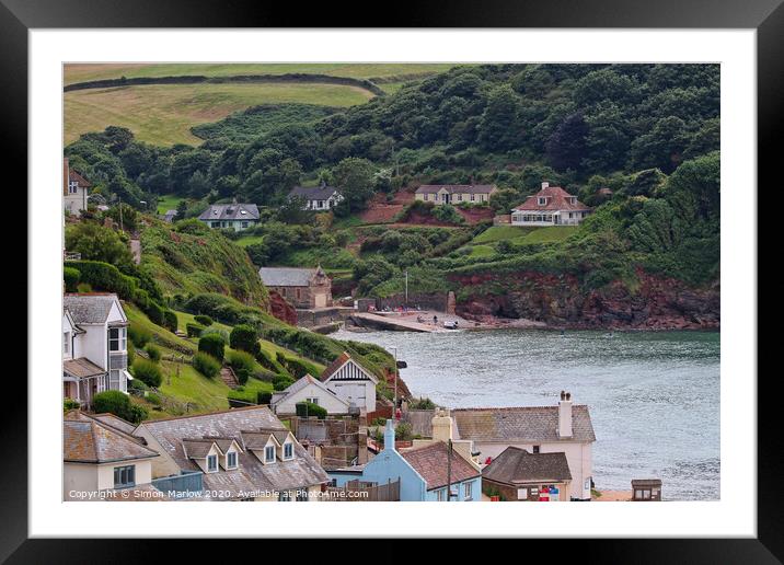 Serenity of Hope Cove Framed Mounted Print by Simon Marlow