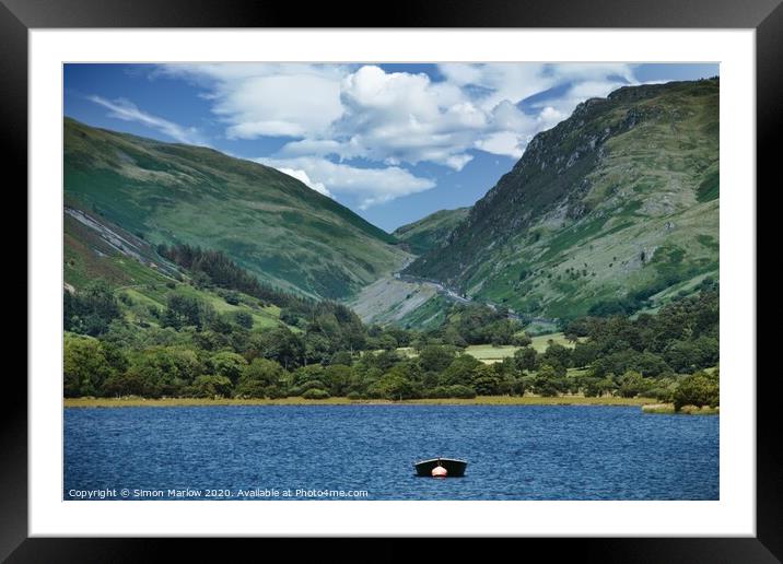 Llyn Mwyngil Snowdonia National Park Framed Mounted Print by Simon Marlow