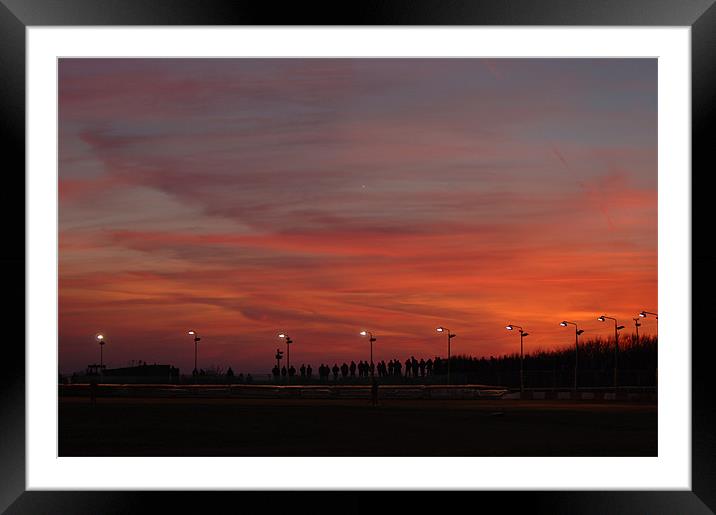 Sunset at the abby  Framed Mounted Print by Matthew jones