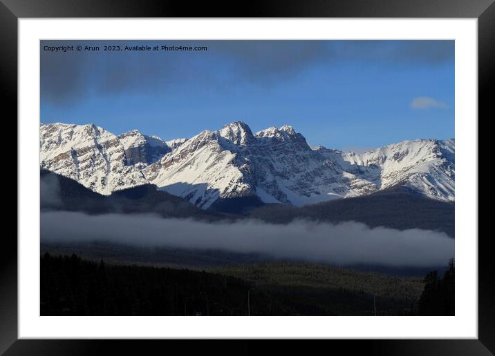 Banff Canada Framed Mounted Print by Arun 