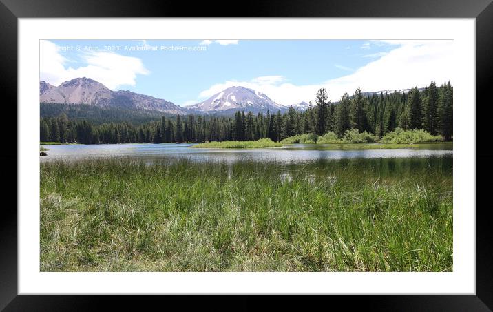 Lassen national park California Framed Mounted Print by Arun 