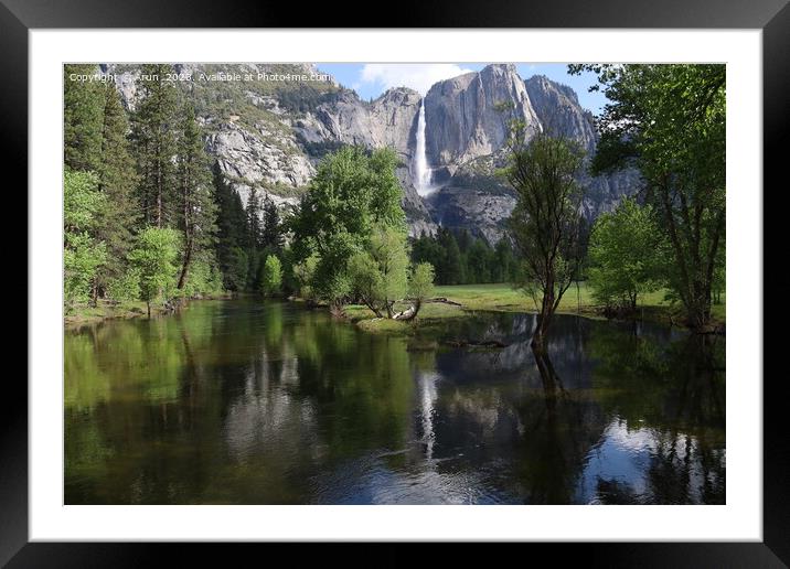 Yosemite in Spring Framed Mounted Print by Arun 