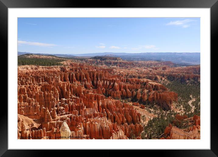 Bryce Canyon National Park Framed Mounted Print by Arun 