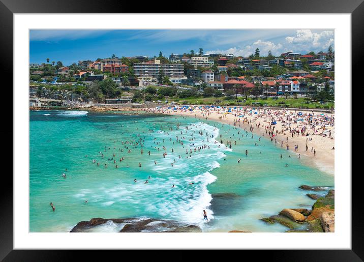 Bronte Beach,Sidney Australia Framed Mounted Print by federico stevanin