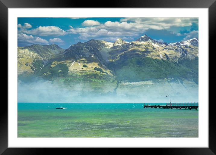 Wakatipu Lake, New Zealand Framed Mounted Print by federico stevanin