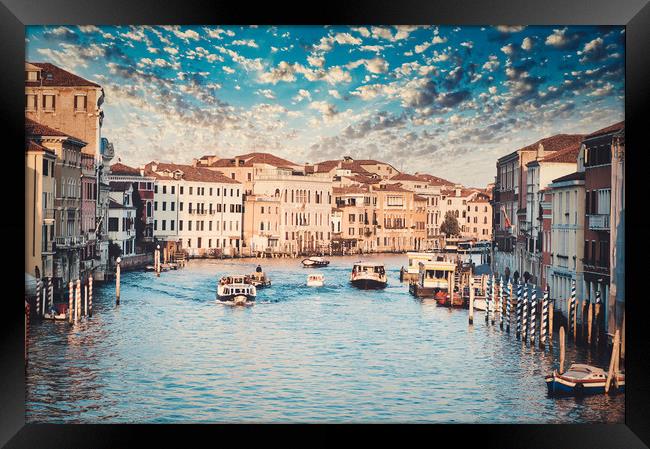 The Gran Canal In Venice Framed Print by federico stevanin