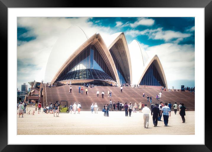 Sydney Opera House Framed Mounted Print by federico stevanin