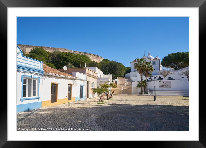 Castro Marim city houses in Algarve, Portugal Framed Mounted Print by Luis Pina