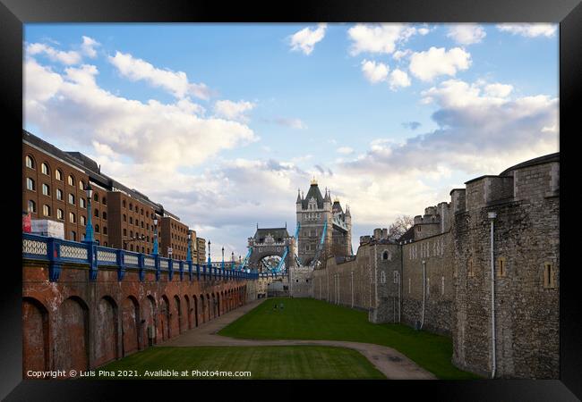 Tower of London and Tower Bridge Framed Print by Luis Pina