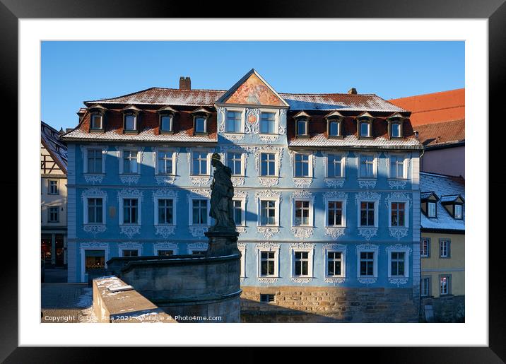 Traditional German Houses in Bamberg Framed Mounted Print by Luis Pina