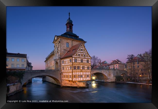 Bamberg Alte Rathaus Old City Hall, in Germany Framed Print by Luis Pina