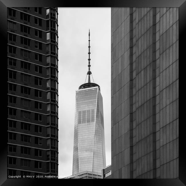 One World Trade Center Framed Print by Miro V