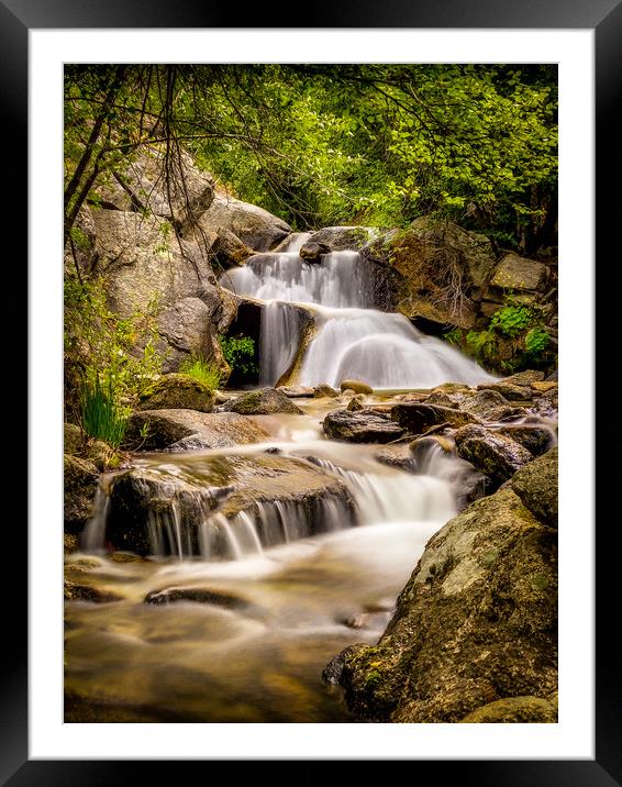 Three Falls Enchantment Framed Mounted Print by BRADLEY MORRIS