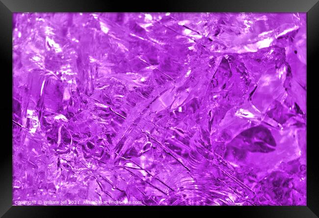 Purple Quartz Herkimer Diamond  Framed Print by William Jell