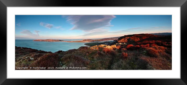 The Great Orme, Llandudno and Deganwy Framed Mounted Print by mark baker