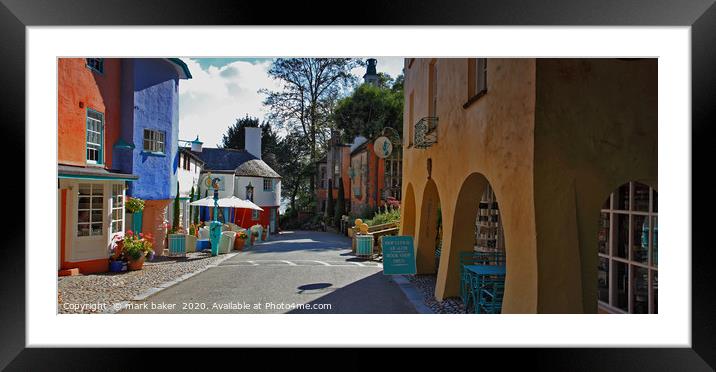 The Arches, Portmeirion. Framed Mounted Print by mark baker