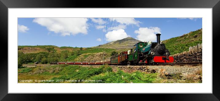 Linda & Taliesin round Tank Curve. Framed Mounted Print by mark baker