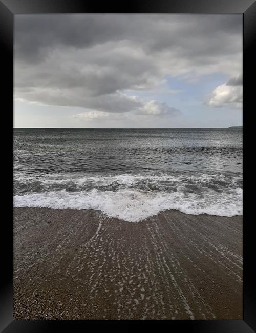 Sand sea sky stripes #2 Framed Print by Sophie Leigh