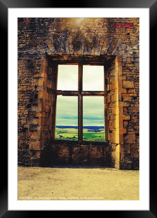 Castle view Framed Mounted Print by Jade Howarth