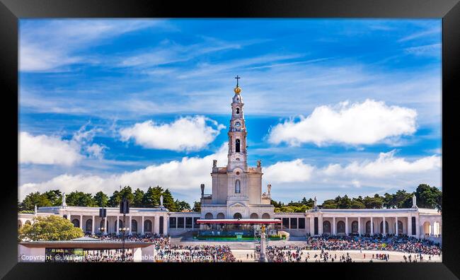 May 13th Celebration Mary Appearance Fatima Portugal Framed Print by William Perry