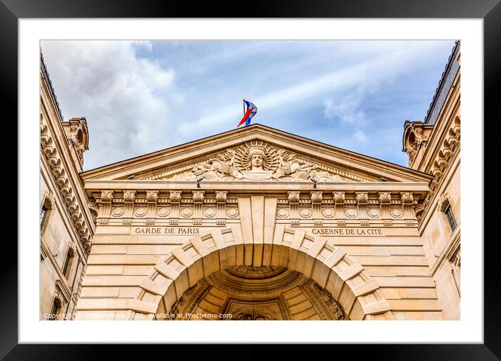 Arch Republican Police Garde de Paris France Framed Mounted Print by William Perry