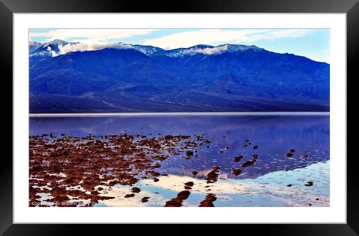 Badwater Death Valley National Park California Framed Mounted Print by William Perry
