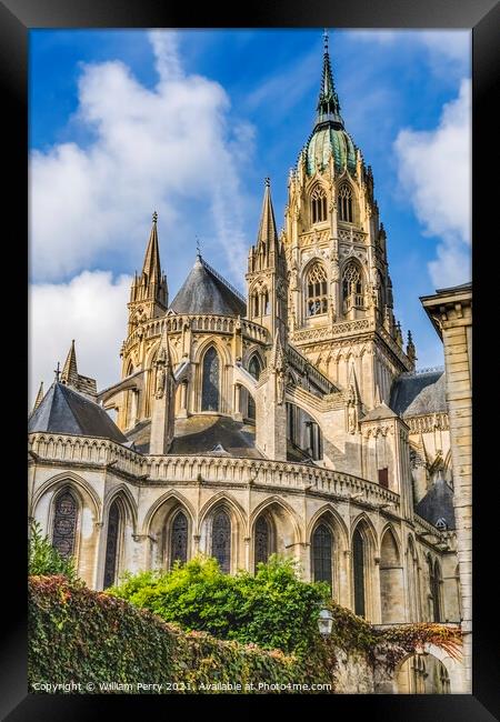 Cathedral Church Bayeux Normandy France Framed Print by William Perry