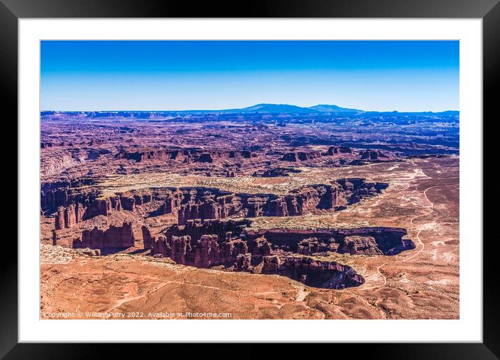 Buck Canyon Overlook Canyonlands National Park Moab Utah  Framed Mounted Print by William Perry