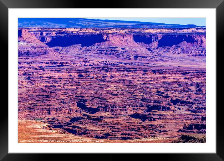 Buck Canyon Overlook Canyonlands National Park Moab Utah  Framed Mounted Print by William Perry